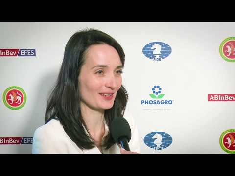 2019 Women's Candidates. Round 13. Interview with Kateryna Lagno.