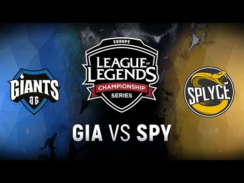 GIA vs. SPY - Week 9 Day 2 | EU LCS Spring Split |  Giants Gaming vs. Splyce (2018)