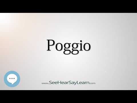 Poggio (How to Pronounce Cities of the World)💬⭐🌍✅