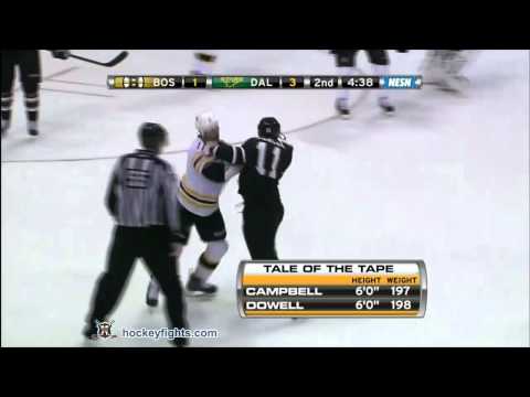 Gregory Campbell vs Jake Dowell Dec 31, 2011