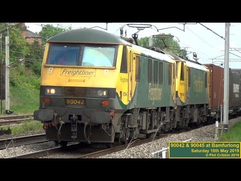 90042 & 90045 at Bamfurlong - 18th May 2019