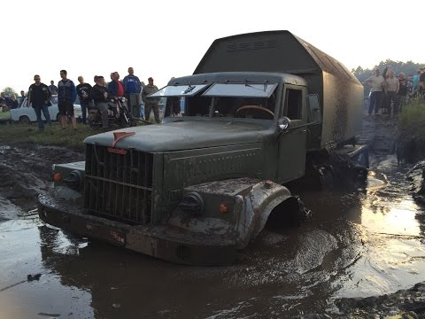 КрАЗ-255 im Schlamm versenkt + Bergung застрял stuck Pütnitz 2016