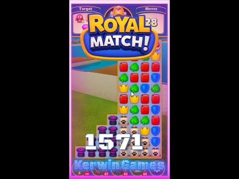 Royal Match Level 1571 - No Boosters Gameplay