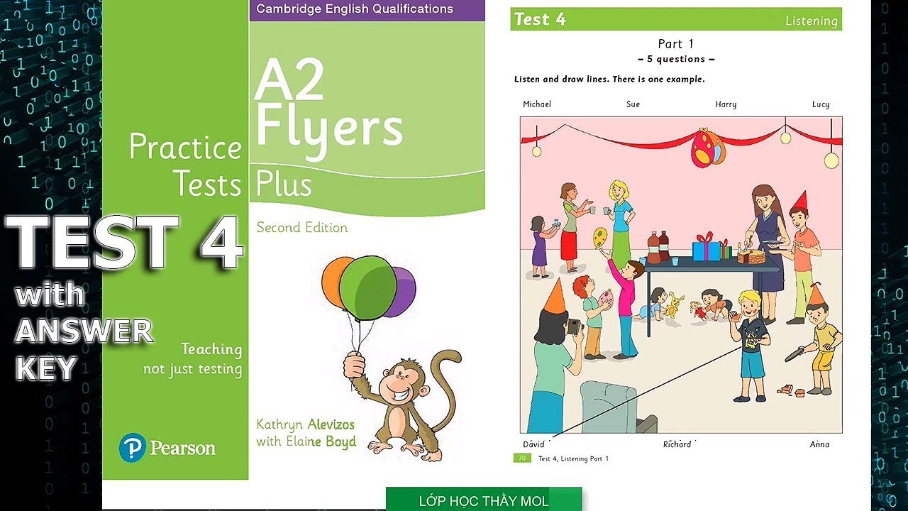 Flyers PLUS 5 Practice Tests - Listening Test 4 | Lớp Học Thầy Mol
