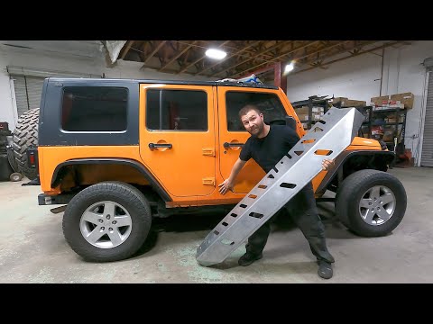 Saving the Jeep body with the Motobilt Crusher rocker guards