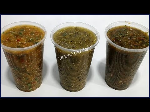 Las mejores SALSAS VERDES, para hacer en tu casa o vender, Receta 449, salsa verde Video