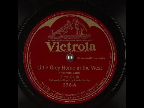 Alma Gluck: 1914 "My Little Grey Home in the West" - IMPROVED SOUND