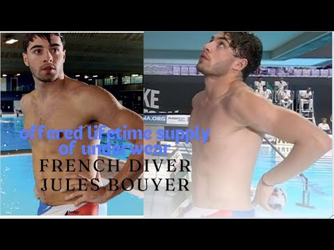 Olympic DiverJules Bouyer – whose swimming trunks sent fans wild, offered lifetime supply of undies