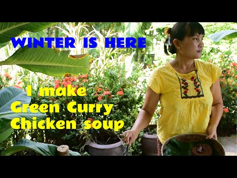 Thai Green Curry Chicken with Eggplant, green curry...