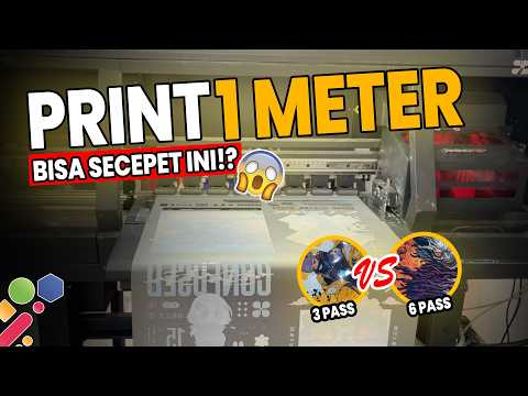 SEBERAPA CEPAT PRINT DTF 1 METER !!