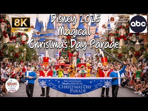 Disney 2025 Magical Christmas Day Parade ABC TV Taping in 8k. #Disney #youtube #viral ##viralvideo 