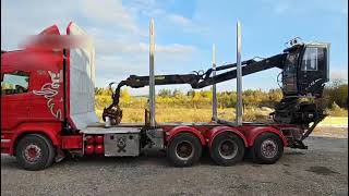 Camião de transporte de madeira Scania R730 Tridem Timber Truck with Loglift F125S Crane a venda - Imagem 4 | Autoline AO Camião de transporte de madeira Scania R730 Tridem Timber Truck with Loglift F125S Crane | Imagem 4 - Autoline