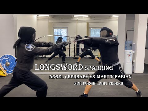 Rematch with Martin Fabian - Longsword sparring SIGI Light Feders