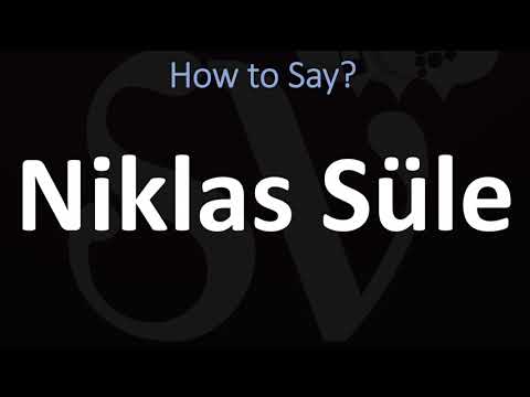 How to Pronounce Niklas Süle? (CORRECTLY) |  German Footballer