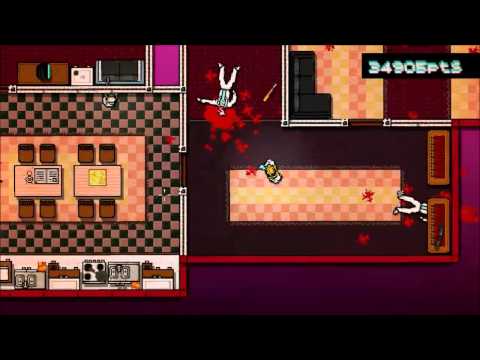 Chapter 5 of Hotline Miami done with fists only (35s)