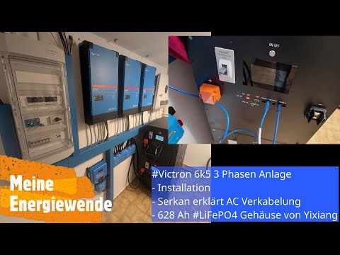 Complete #Victron 6k5 System Installation | AC Installation | 625 Ah #LiFePO4