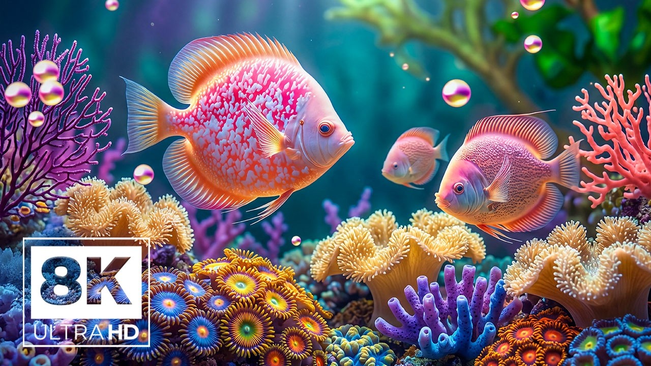 Ocean Harmony 8K – Dive Into Pure Relaxation with Underwater Beauty - Relaxation & Calming Music