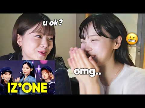CHAEWON's embarrassed reaction to IZ*ONE stage after 5 years