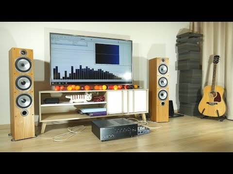 Monitor Audio BR6 + Yamaha A-S500 sound & bass excursion test