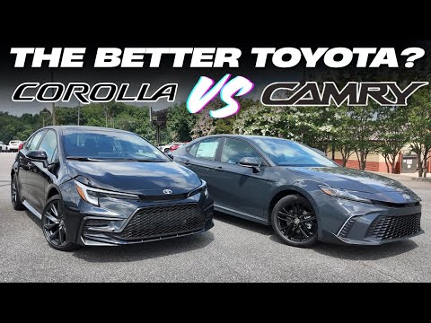 Wählen Sie nicht das FALSCHE Auto! 2025 Camry Hybrid SE vs. Corolla SE