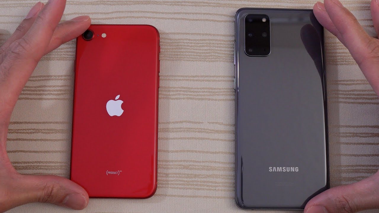 iPhone SE 2020 vs Samsung S20 Plus SPEED TEST!