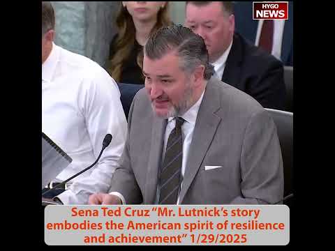 Lutnick: make sure that we LEAD, American-driven leadership in AI; Sen Cruz: Lutnick's story spirit