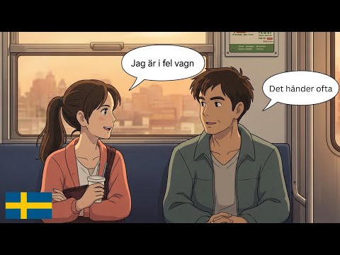 20 Minutes of Daily Swedish Conversation Practice | 10 Short conversations on the train (A1-A2)