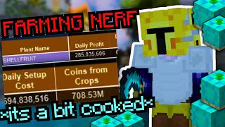 The farming nerf is completely cooked... (Hypixel Skyblock)