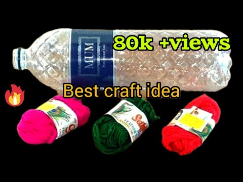 Super hand made flower vase using Plastic bottle || Plastic bottle craft ideas ||