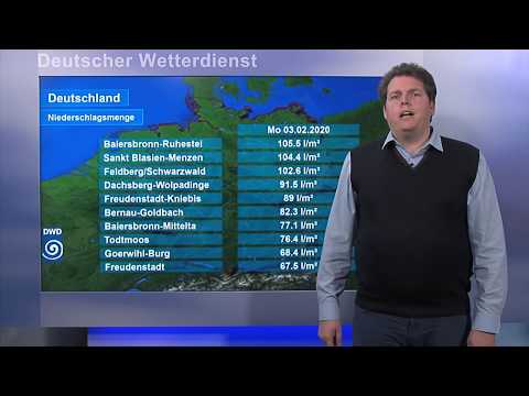 03.02.2020 "Unwetterinformation - Deutscher Wetterdienst"