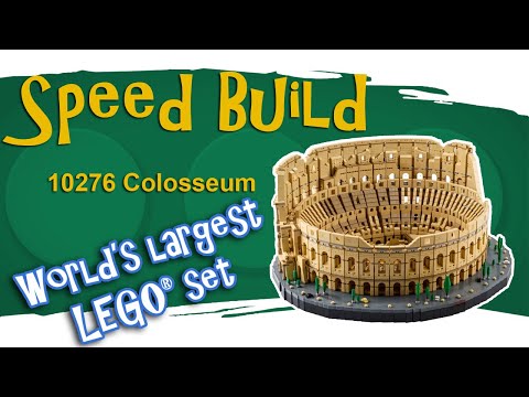 Speed Build of the LARGEST set - LEGO 10276 Colosseum