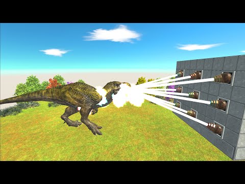 Dinosaur vs Plasma Cannon - Animal Revolt Battle Simulator