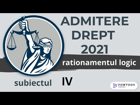 Admitere Facultatea de Drept UBB 2021, rationament logic, exercitiul 4