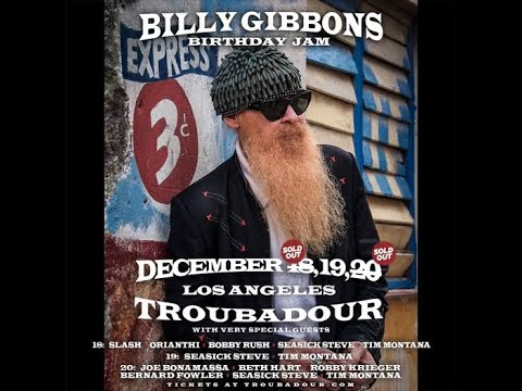 Billy Gibbons Birthday Jam with Slash 12/18/24 Troubadour, Hollywood, CA 4K FULL Show