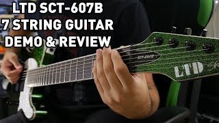 Video thumbnail for It's Green, & It Sparkles! | LTD SCT-607B 7 String Guitar Demo & Review by Andrew Baena
