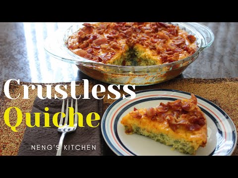 Crustless Quiche with Broccoli and Cheddar