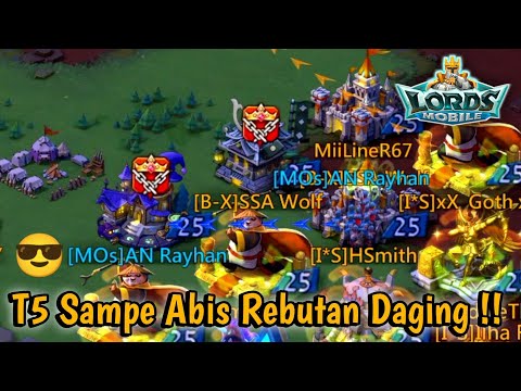 Lords Bantai Joki Akun T5 Auto Rusuh Di Kingdom Tua Rata Semua Bos | Lords Mobile