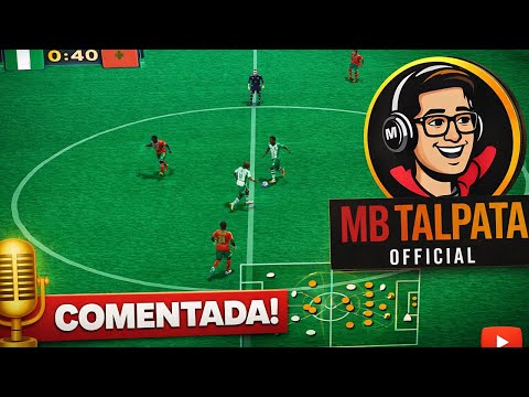 PES 6 (BOMBA PATCH 2026)  SIMULATION - Nigeria - Marrocos - GAMEPLAY & COMENTÁRIO