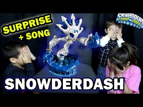 Skylanders Swap Force SNOWDERDASH Surprise! Let's Paint pt. 5 + Song (Holiday Employee Edition)