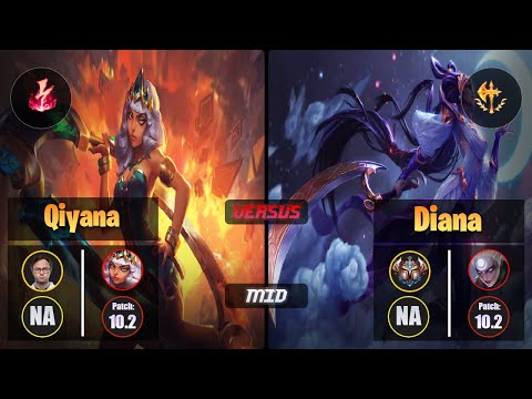 Jensen QIYANA (Mid) [Electrocute] VS DIANA - Challenger NA Patch 10.2