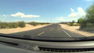 preview picture of video 'Taking Dead Cow Road east from Gila Bend, Arizona, 20 September 2014, GP013482'