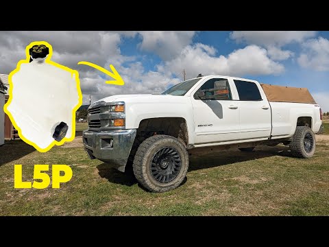 COOLANT LEVEL LOW! Duramax L5P how to replace coolant level sensor and expansion tank