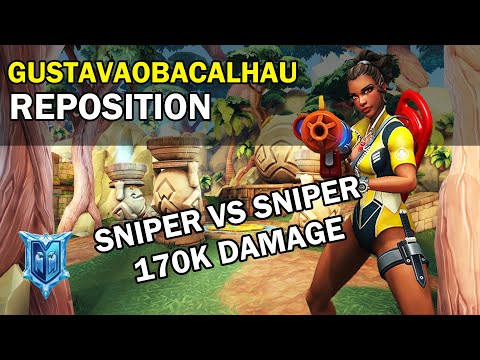 Sniper vs Sniper 170K Damage GustavaoBacalhau Kinessa Paladins Competitive (Diamond) REPOSITION