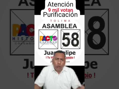 9 mil habitantes de Purificacion votan Asamblea Pacto Histórico 58 #tolima