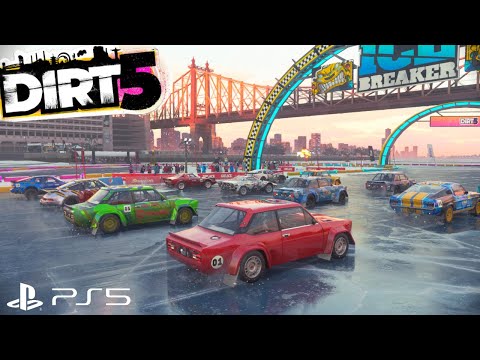 PLAYSTATION 5 Dirt 5 gameplay ICE BREAKER NEW YORK - Career mode walkthrough - ( No commentary )