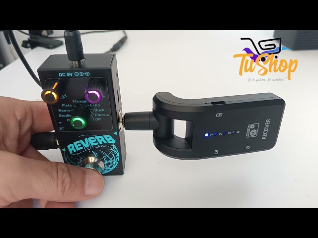 Vídeo relacionado con Laroal Efecto de reverberación Digital para Guitarra, 9 Tonos de reverberación, Pedal de Efectos de Guitarra, acompañamiento, decaimiento/Mezcla, perillas de Control Luminosas