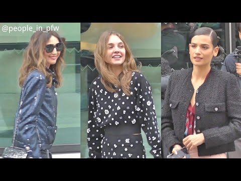 Elsa Zylberstein, Lucie Saada & Alma Jodorowsky - Défilé Chanel Aut./Hiv. 23/24 à Paris - 07.03.2023