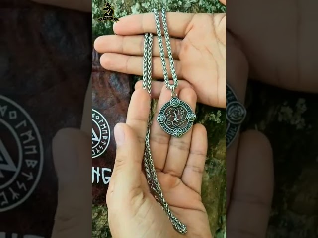 Vídeo relacionado con HIJONES Moneda Redonda Zodiaco Constelación Collar Colgante para Hombre de Acero Inoxidable Collar Amuleto para Mujeres Hombres Regalo Escorpio