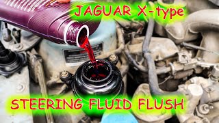 Jaguar X-type power steering fluid change