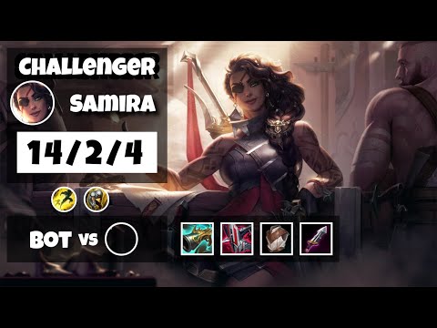 Samira Bot Lane 11.6 Challenger Gameplay Replay S11 (14/2/4) - TURKISH